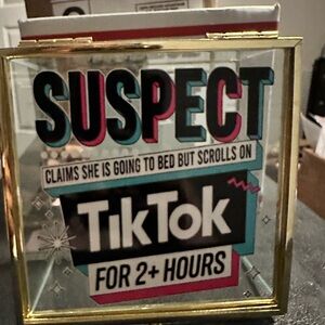 Gold and Black TikTok jewelry box